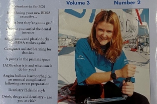 Alumna Ciara on the cover of the BDJ having just graduated